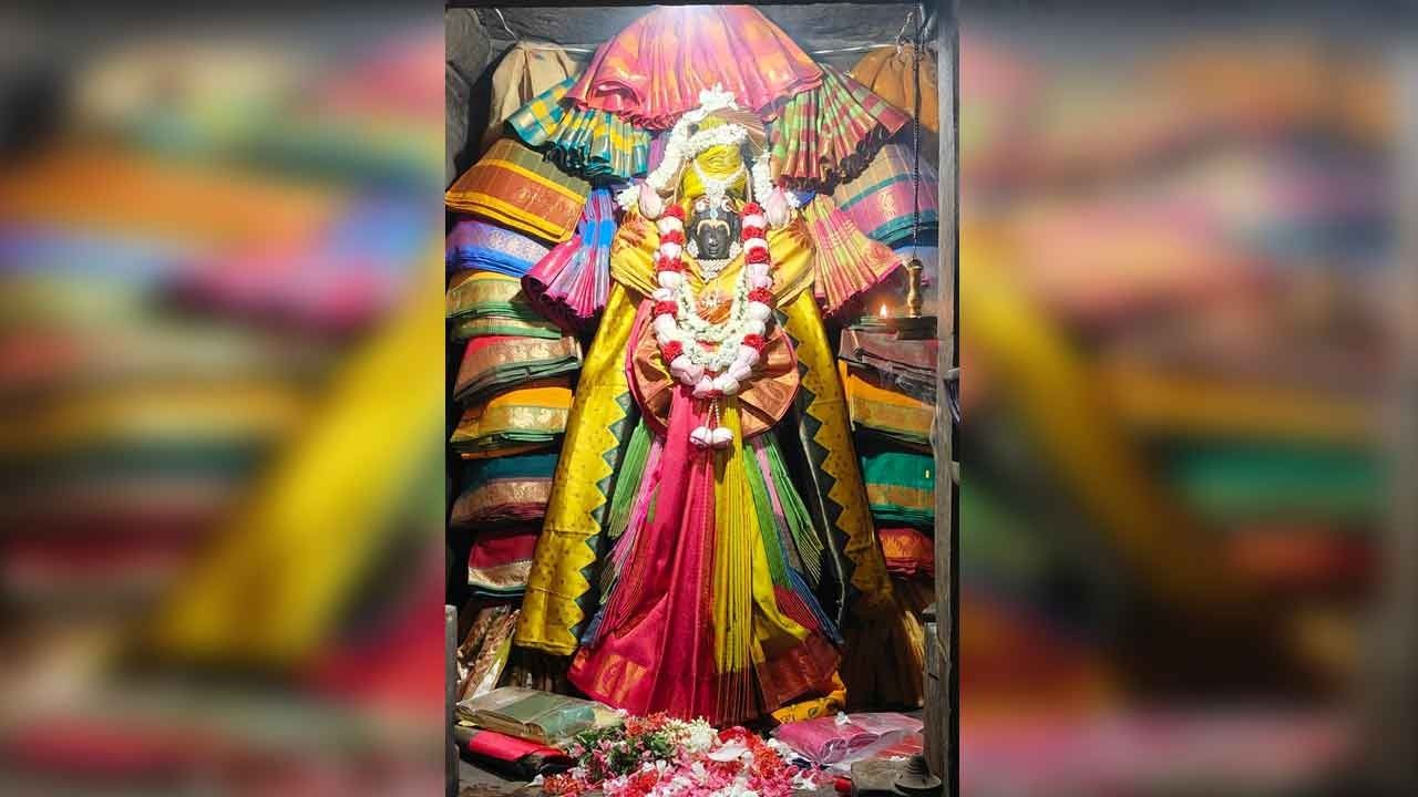 ஆடி வெள்ளி; ஒப்பிலாமணி அம்பிகைக்கு புடவை அலங்காரம்