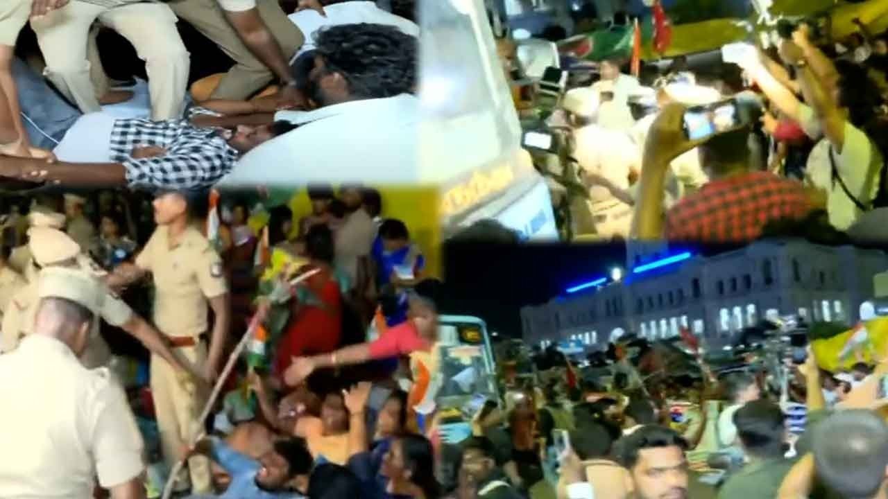 போராட்டத்தில் ஈடுபட்டு வந்த தூய்மைப் பணியாளர்கள் நள்ளிரவில் குண்டுக்கட்டாக கைது!