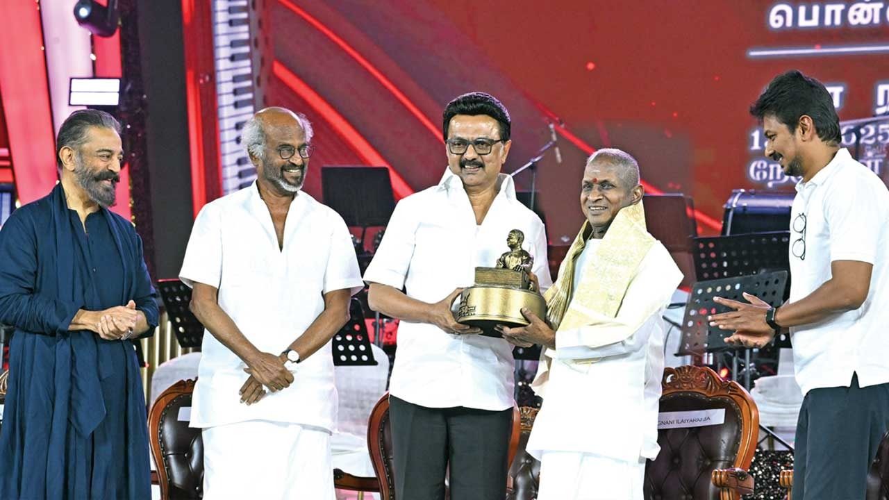 ராங்கால்  இளயராஜாவை அசத்திய முதல்வர்! உடன்பிறப்புகளை எச்சரித்த கனிமொழி!