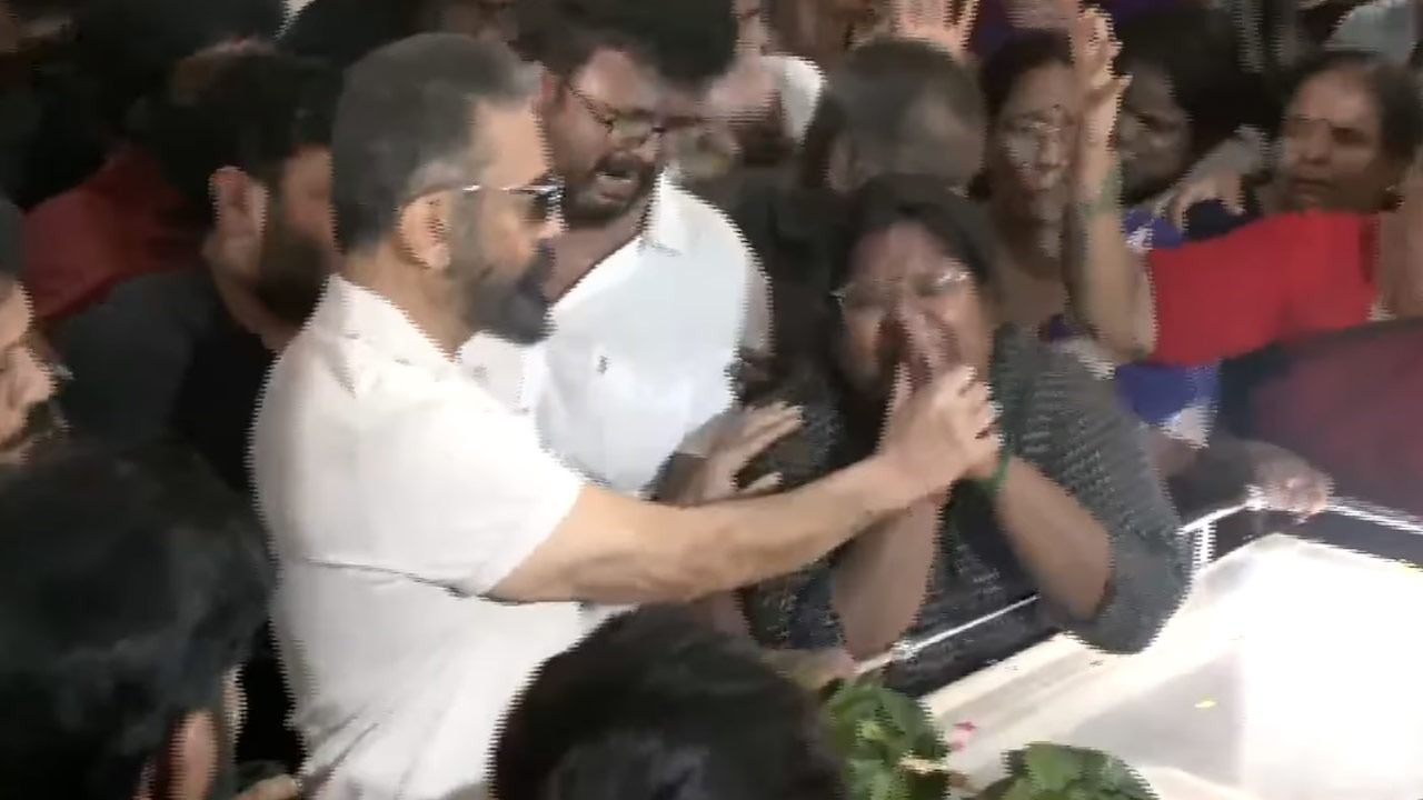 ரோபோ சங்கர் உடலுக்கு கமல் அஞ்சலி; கதறி அழுத குடும்பத்தினர்
