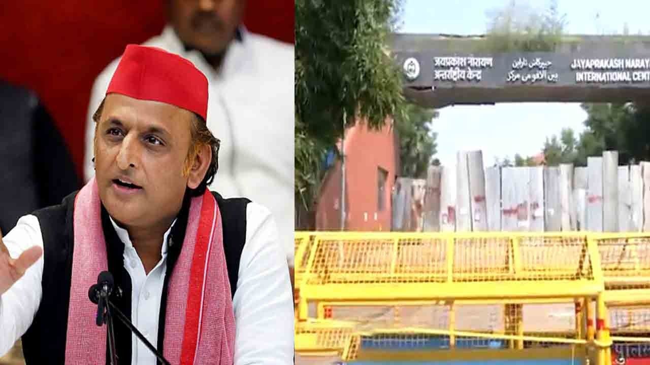 அகிலேஷ் யாதவை தடுத்து நிறுத்த போலீசார்; சமாஜ்வாதி கட்சியினர் போராட்டத்தால் பெரும் பரபரப்பு!