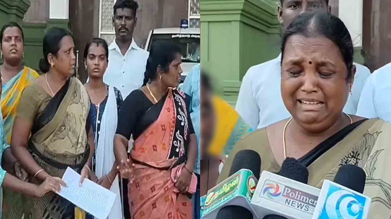 ''விஜய் கொடுத்த பணத்தை பேங்க்ல போடு...''-கண்ணீர் விட்டு அழுத பெண்