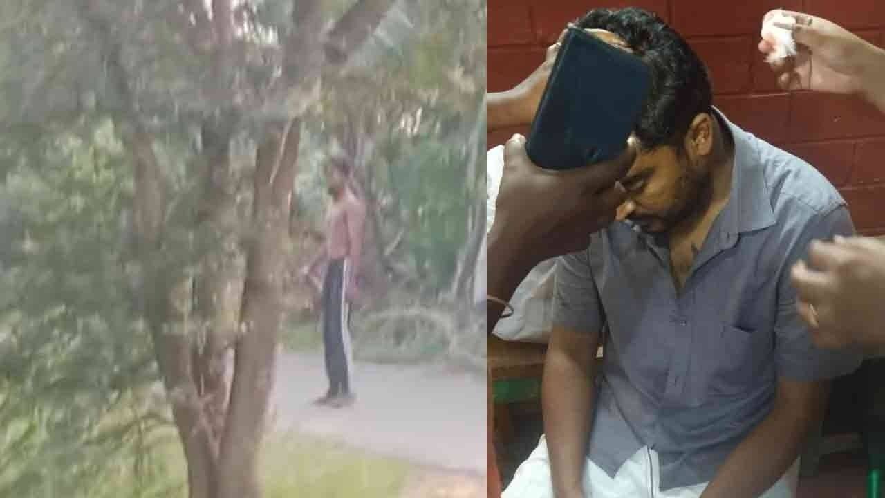 வாகனங்களுக்கு வழிவிடாமல் ரகளை; காரை வழிமறித்து தாக்கி சங்கிலியை பறித்த போதை ஆசாமி!