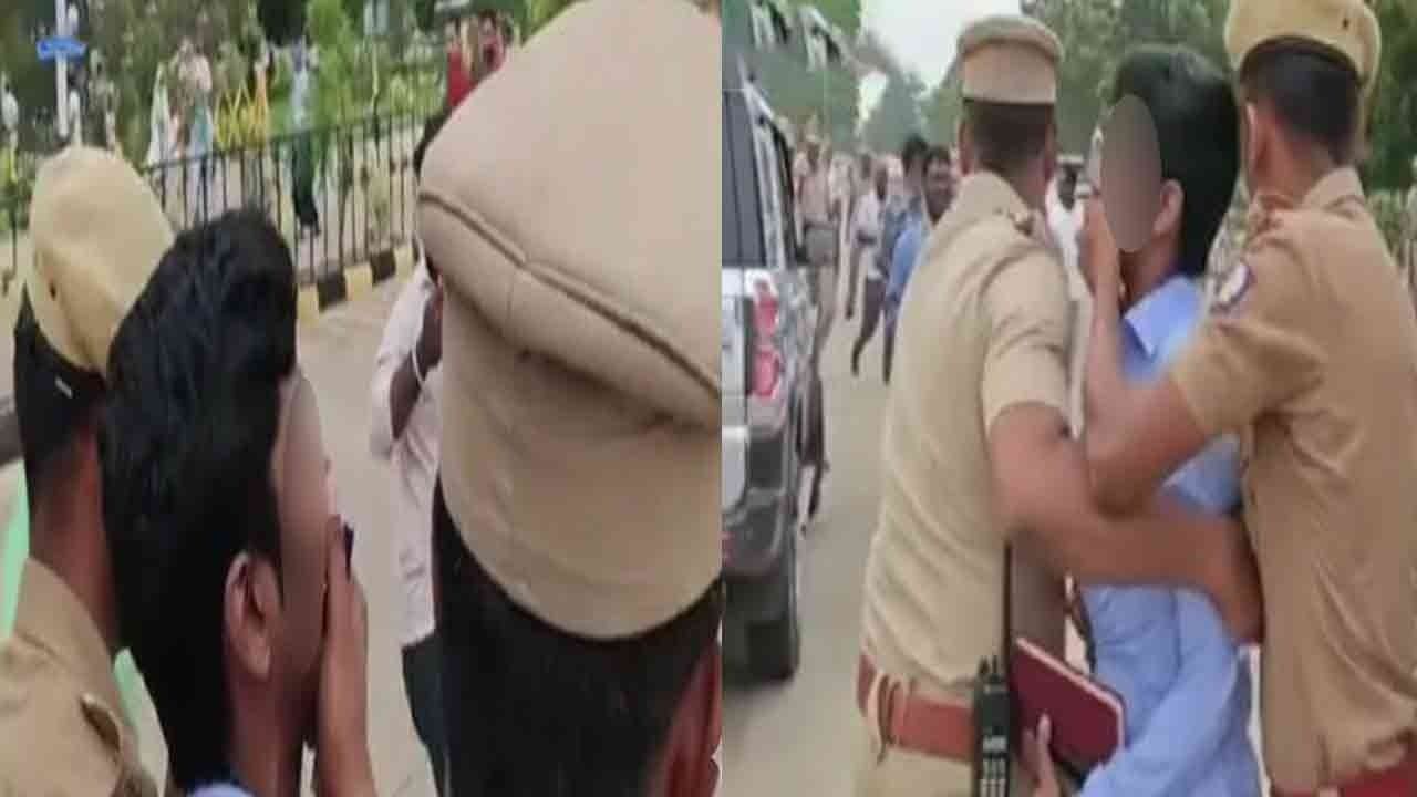 “மதக்கலவரத்தை உண்டாக்குறாங்க சார்...” - திமுக எம்.எல்.ஏ மகனின் வாயை மூடிய போலீசார்