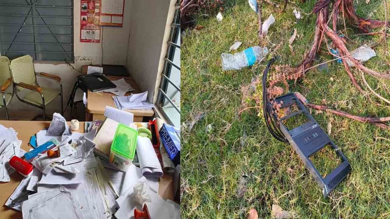 சூறையாடப்பட்ட ஆவணங்கள்; ஊராட்சி அலுவலகத்தை நாசம் செய்த மர்மநபர்கள்!