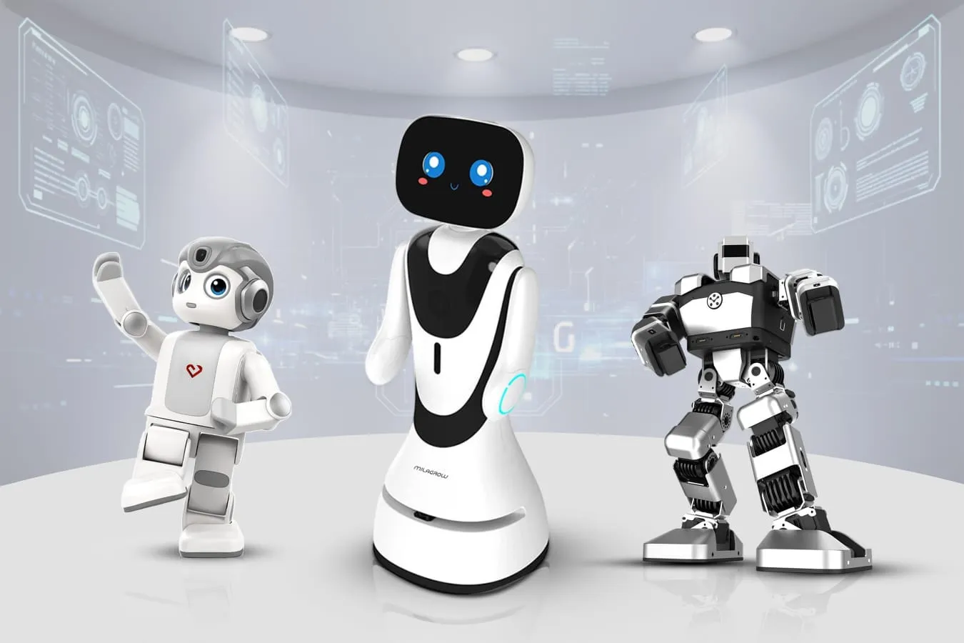 Milagrow unveils three humanoid robots