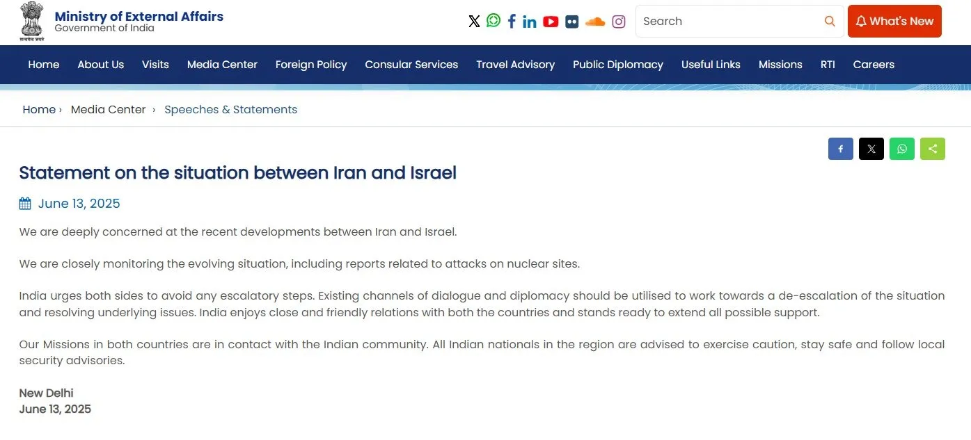 ministyr of external affairs