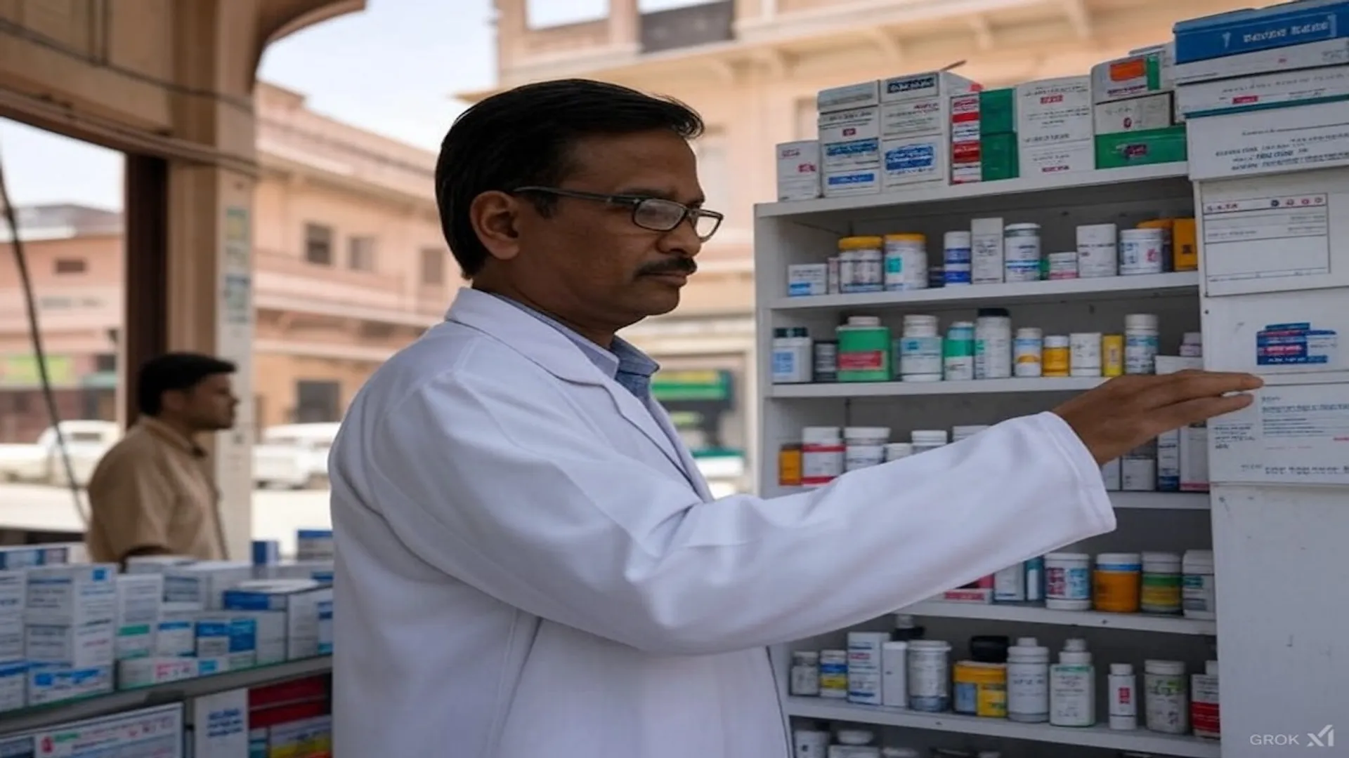 pharma company and scientist