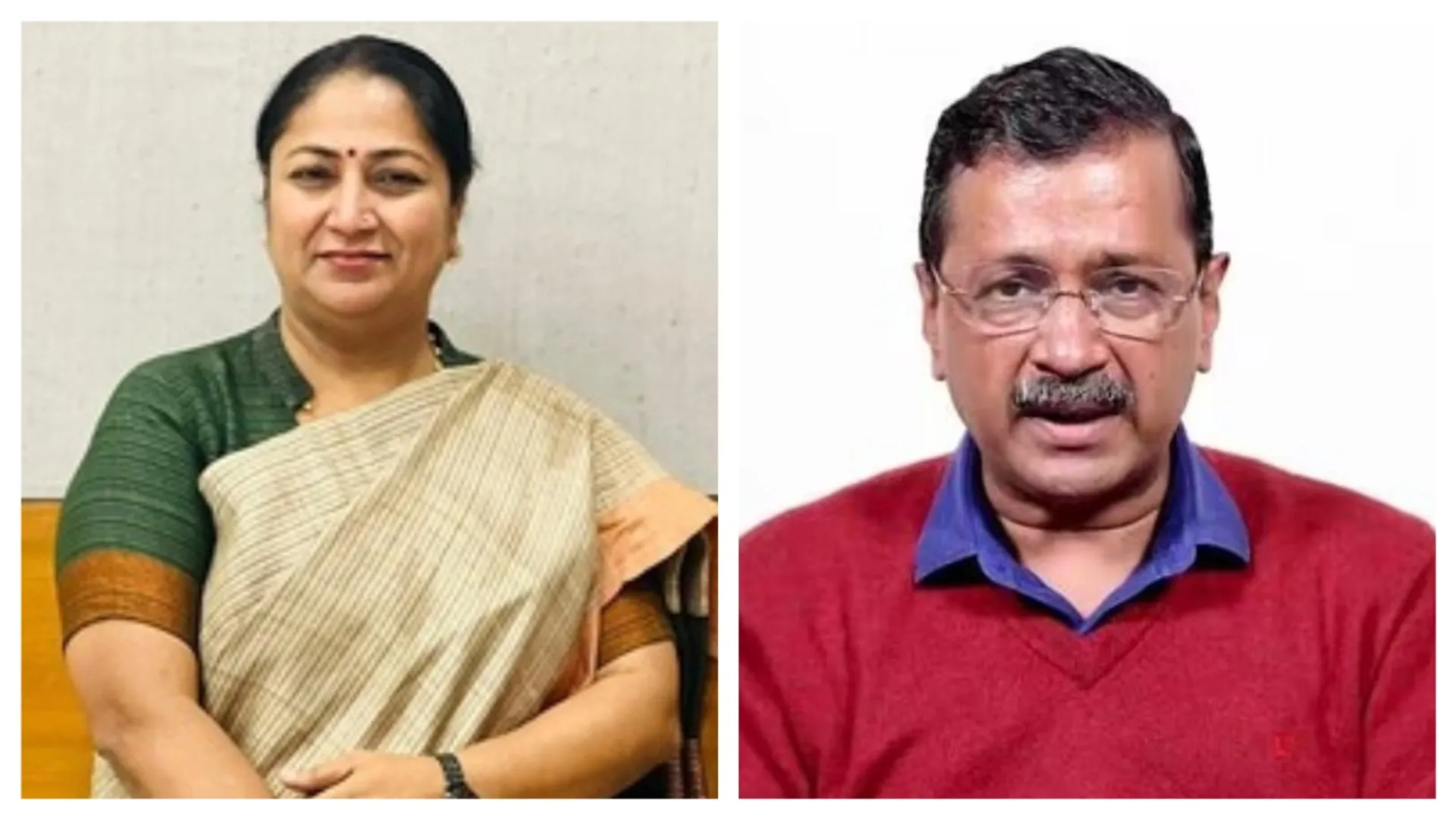 अरविंद केजरीवाल रेखा गुप्ता 
