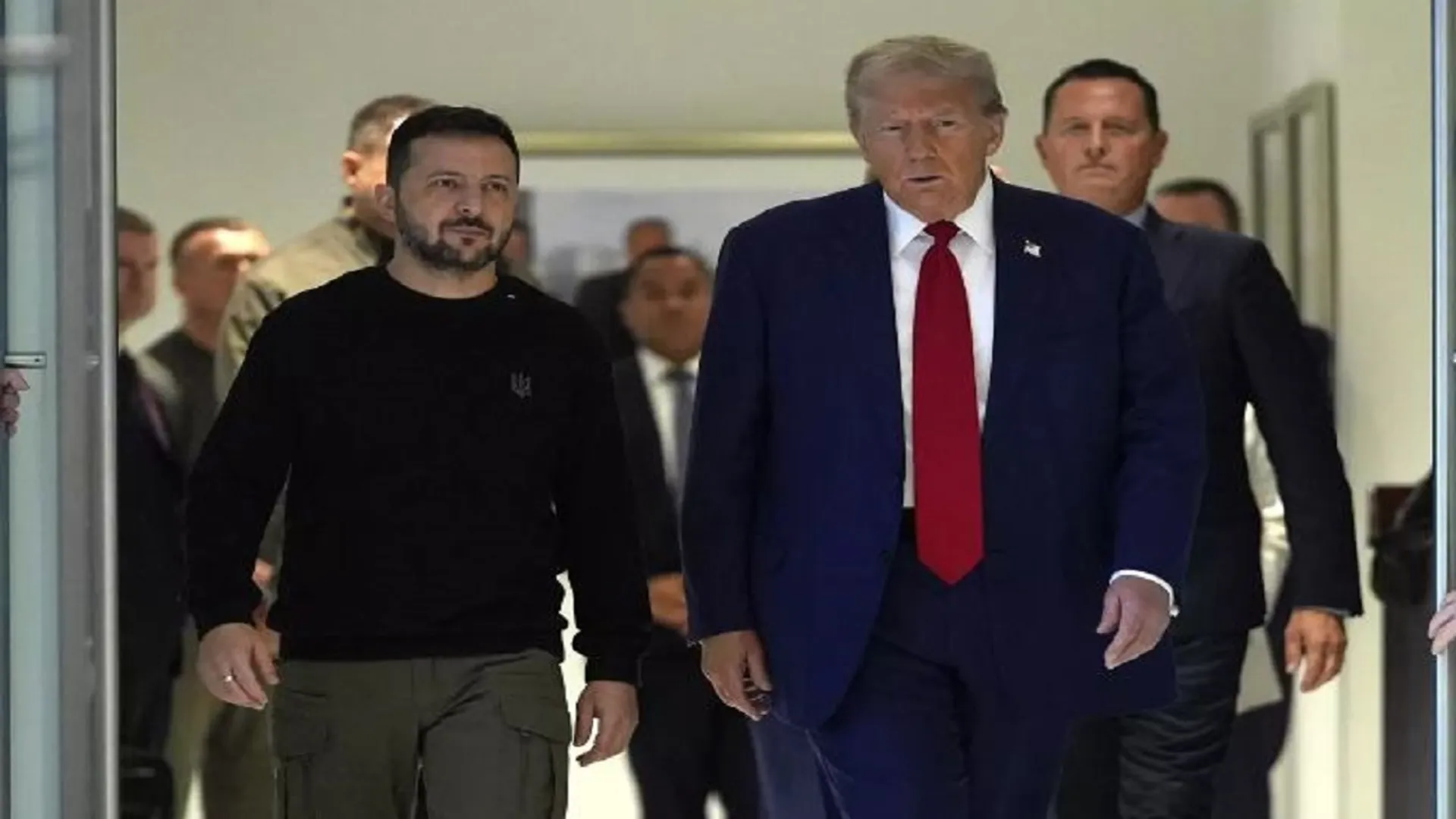 Volodymyr Zelenskyy and Donald Trump