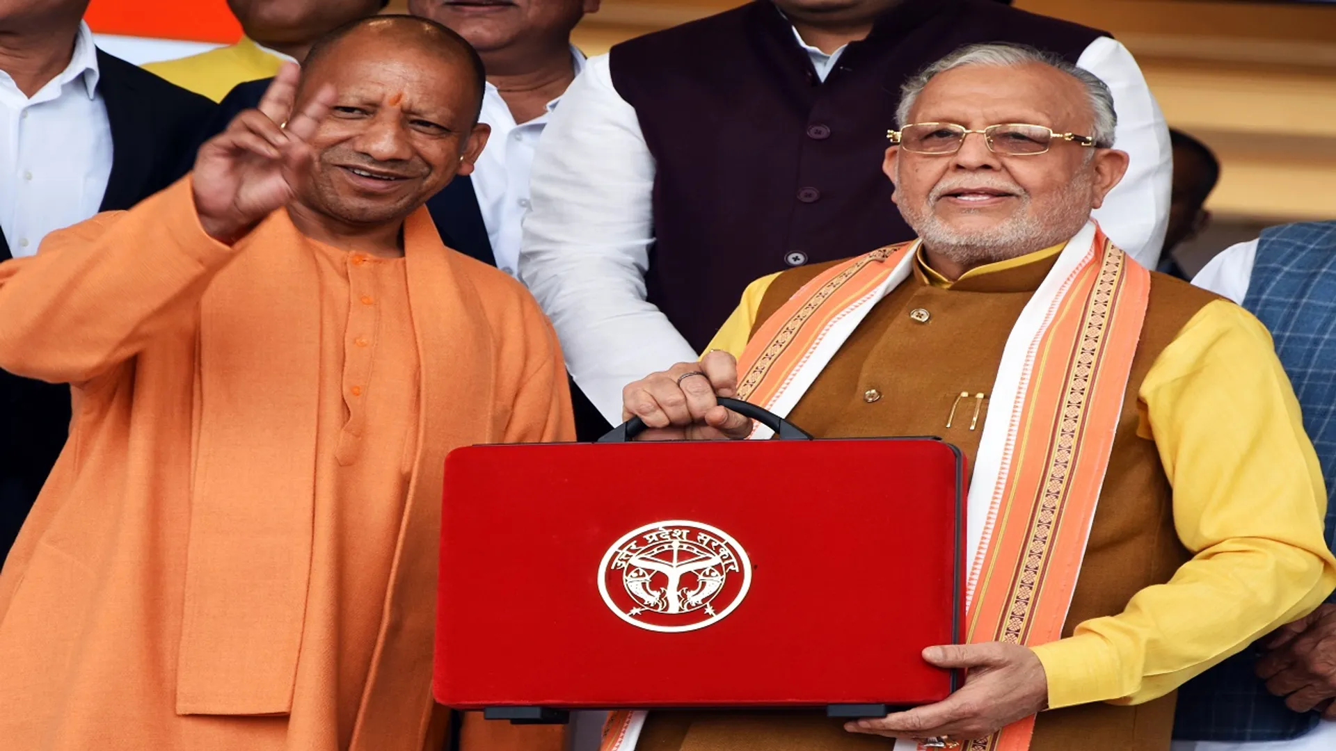 Yogi Adityanath and Suresh Khanna