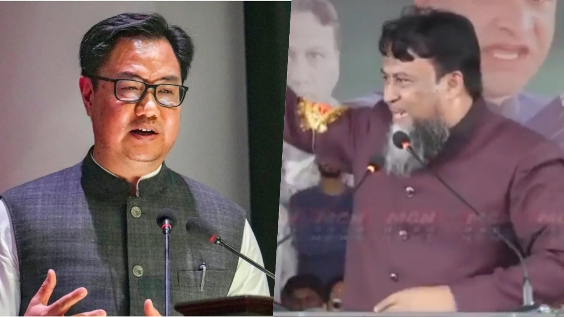Kiren Rijiju, MLA Akbaruddin Owaisi, Union Minister Kiren Rijiju, viral video, किरेन रिजिजू, विधायक अकबरुद्दीन ओवैसी, केंद्रीय मंत्री किरेन रिजिजू, वायरल वीडियो,