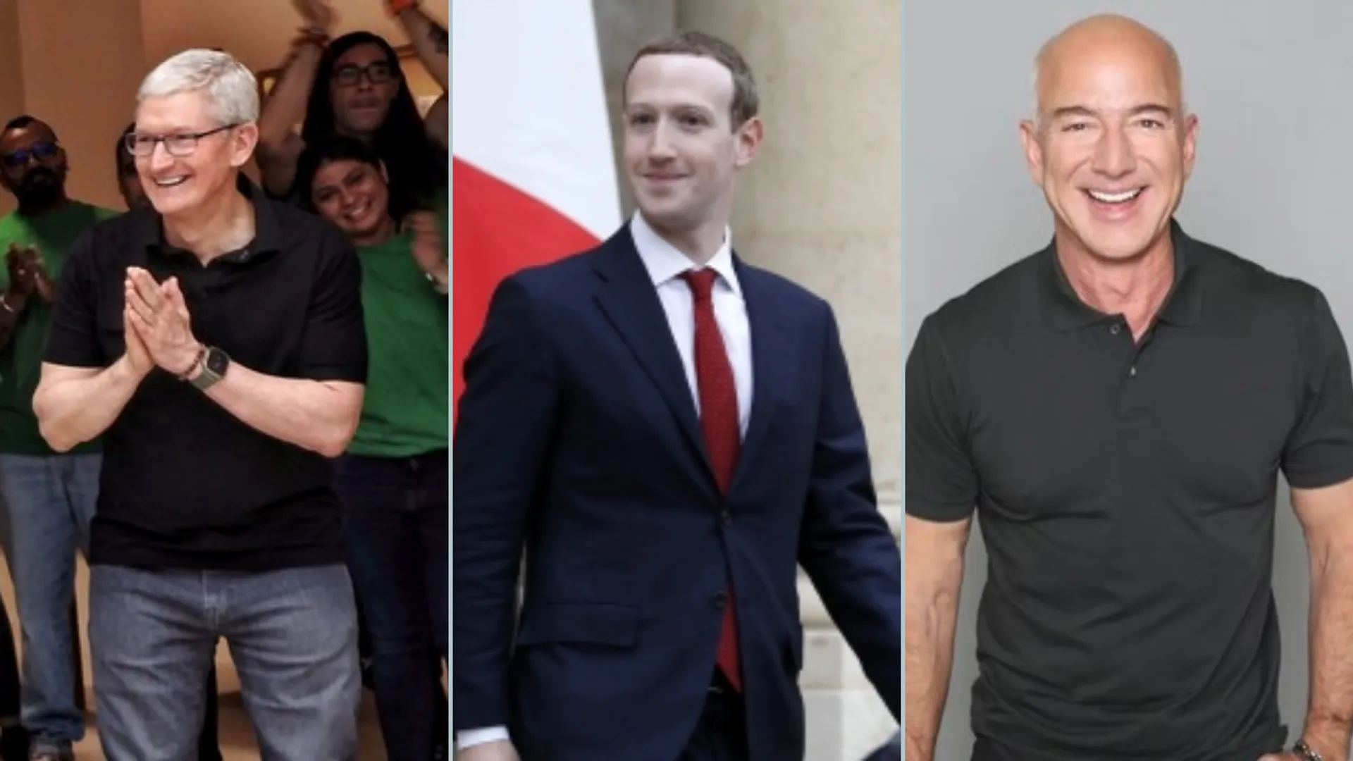 mark zuckerberg jeff bejos tim cook lost hugr money after crashdown in american share market 