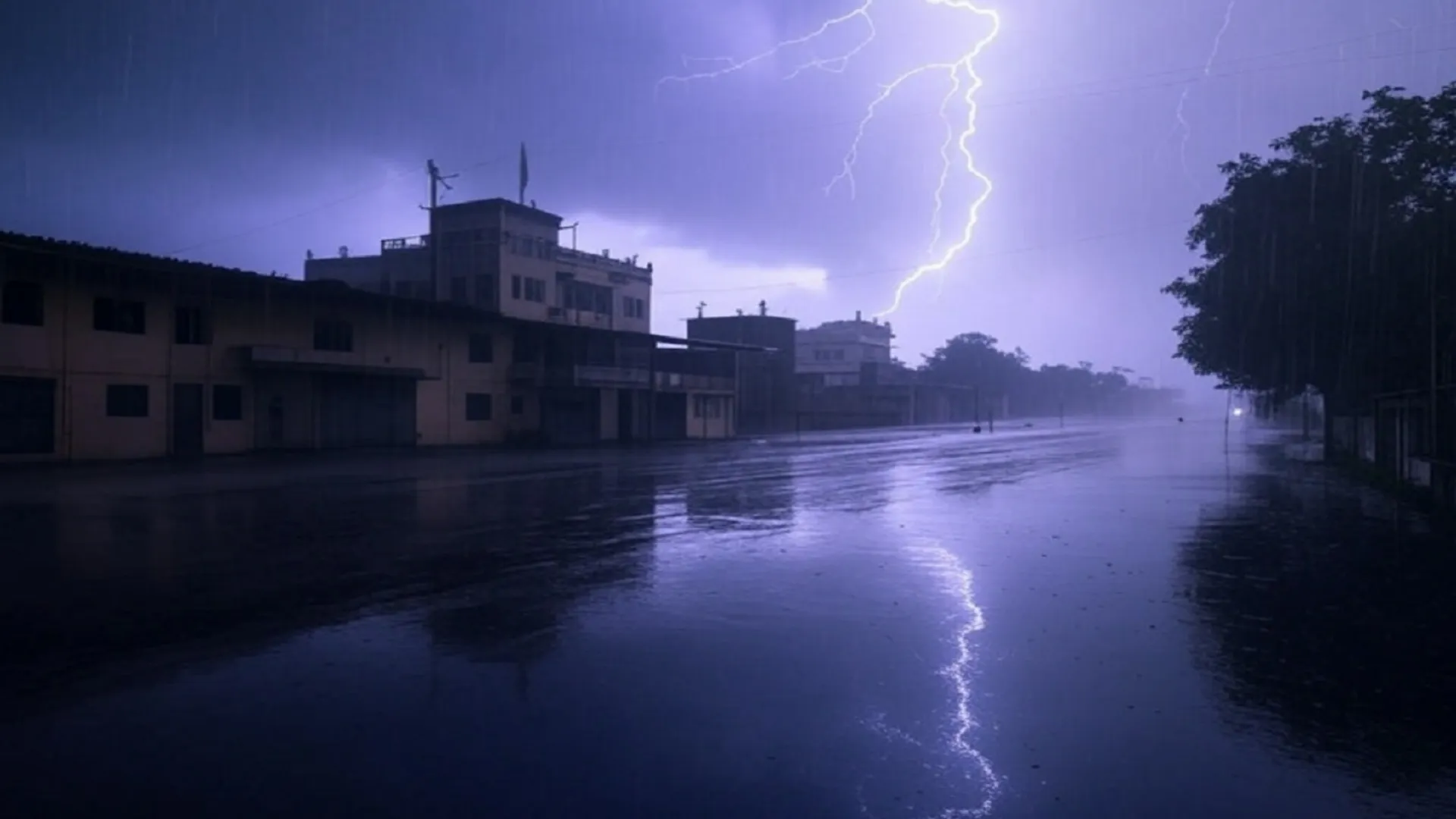 heavy rain storm