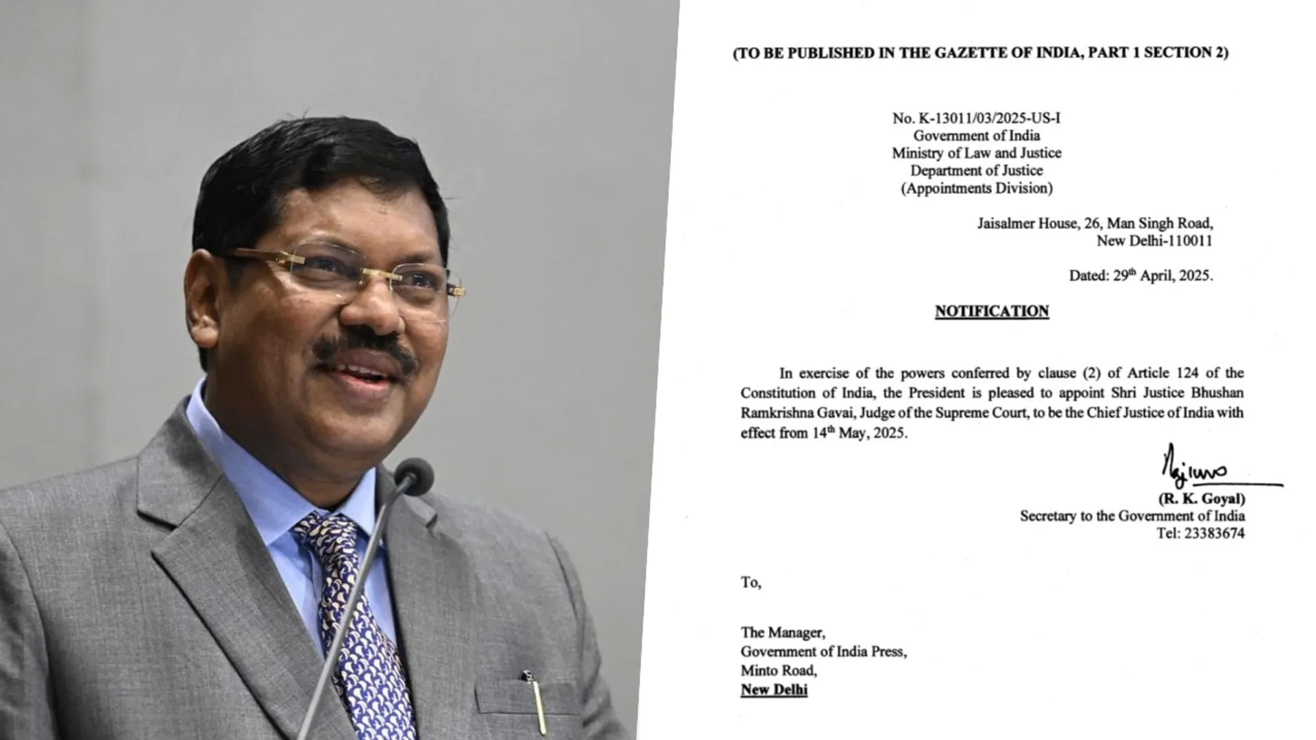 BR Gavai, Next Chief Justice Of India, 