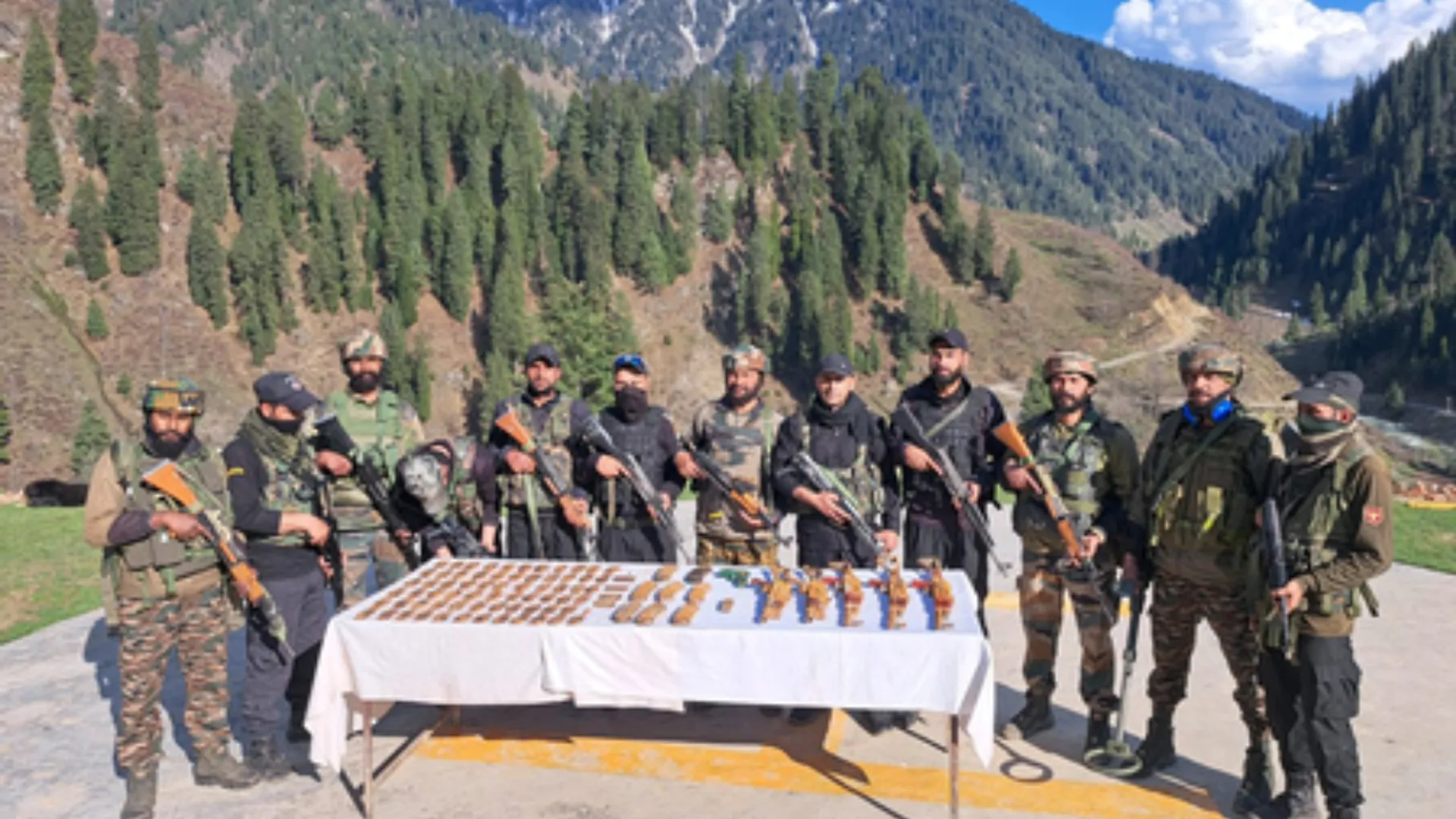 jammu and kashmir army demolished terrorists hideout and recovered ied wireless sets
