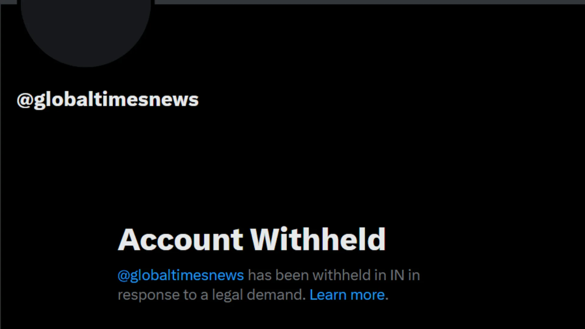 india blocked global times news x handle amid tensions between india and paksitan after operation sindoor