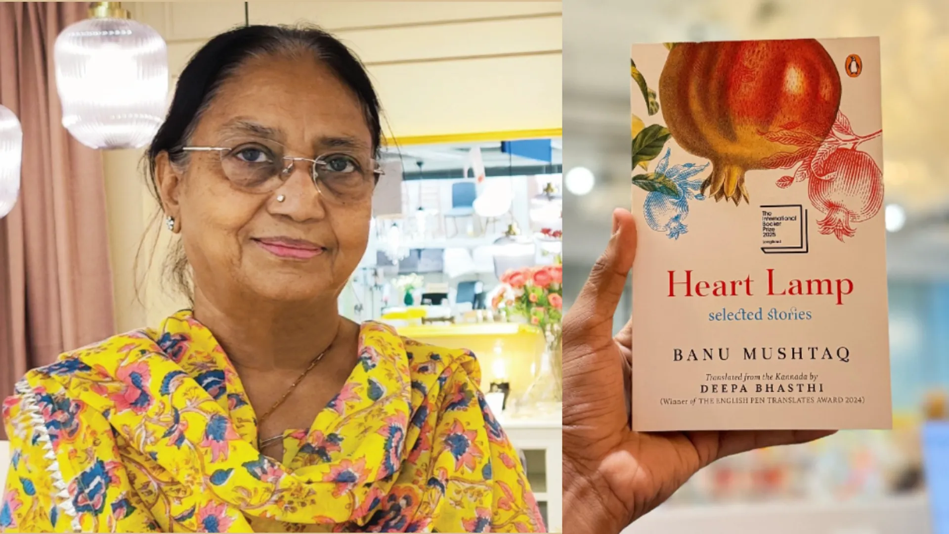  Banu Mushta, 2025 International Booker Prize, Banu Mushtaq,Heart Lamp book, Kannada short story collection