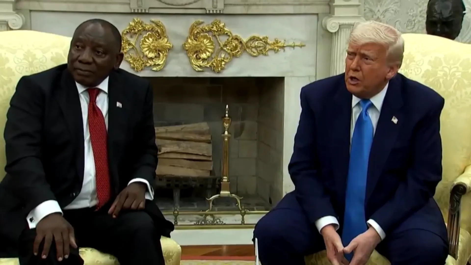 donald trump cyril ramphosa clash after zelensky in oval office white house