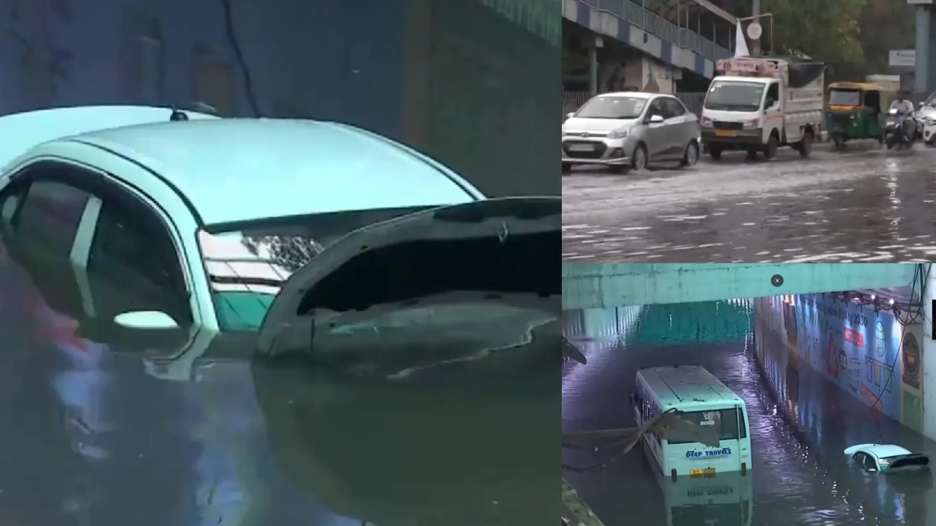 Delhi rainfall, power outages, waterlogging, IMD red alert