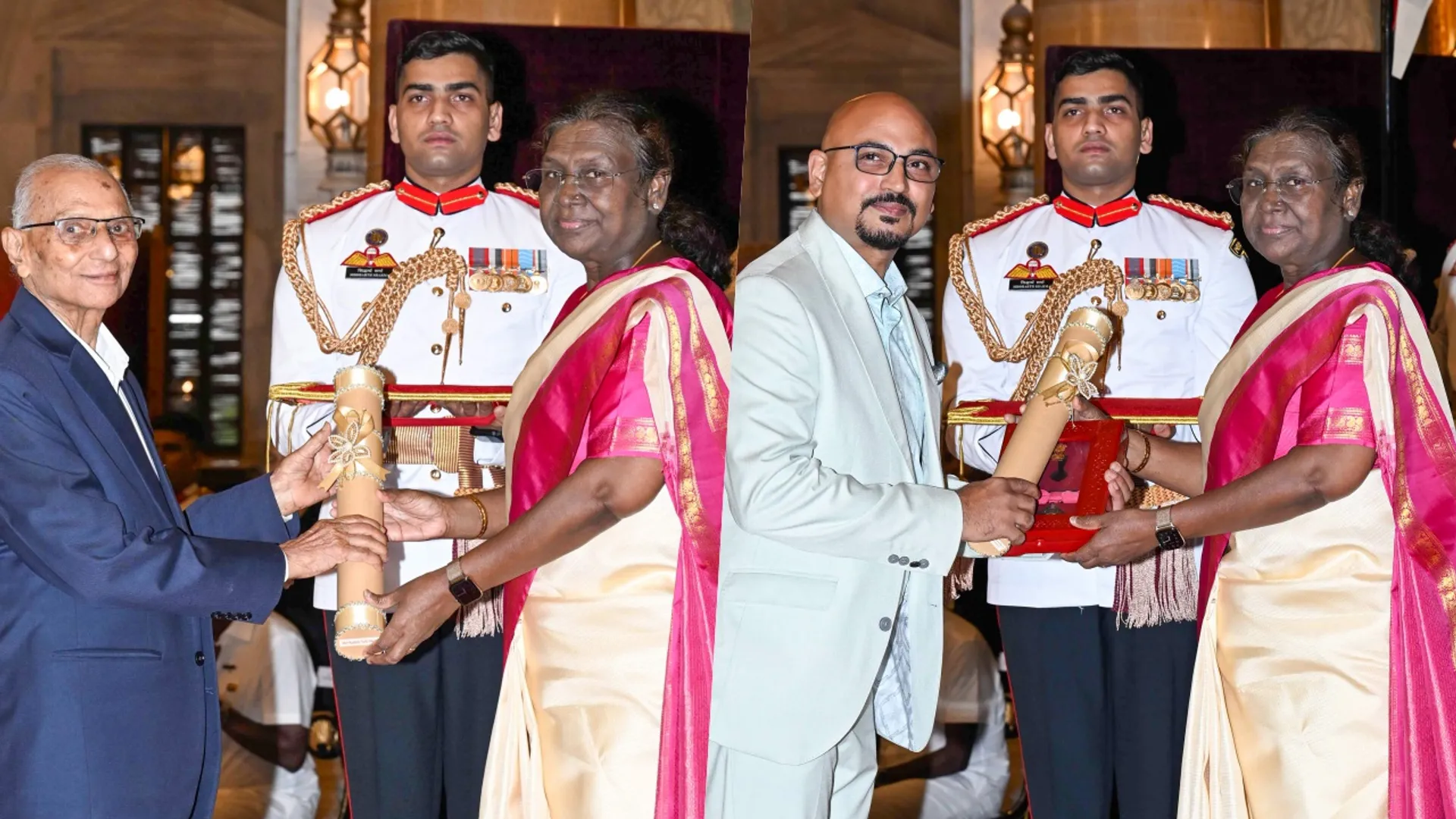President Draupadi Murmu,Draupadi Murmu,Padma Bhushan,Padma Bhushan 2025,Sharda Sinha,Singer Sharda Sinha,Kumudini Rajnikant Lakhia,Ricky Kej,Anant Nag,राष्ट्रपति द्रौपदी मुर्मू,द्रौपदी मुर्मू,पद्म भूषण,पद्म भूषण 2025,शारदा सिन्हा,