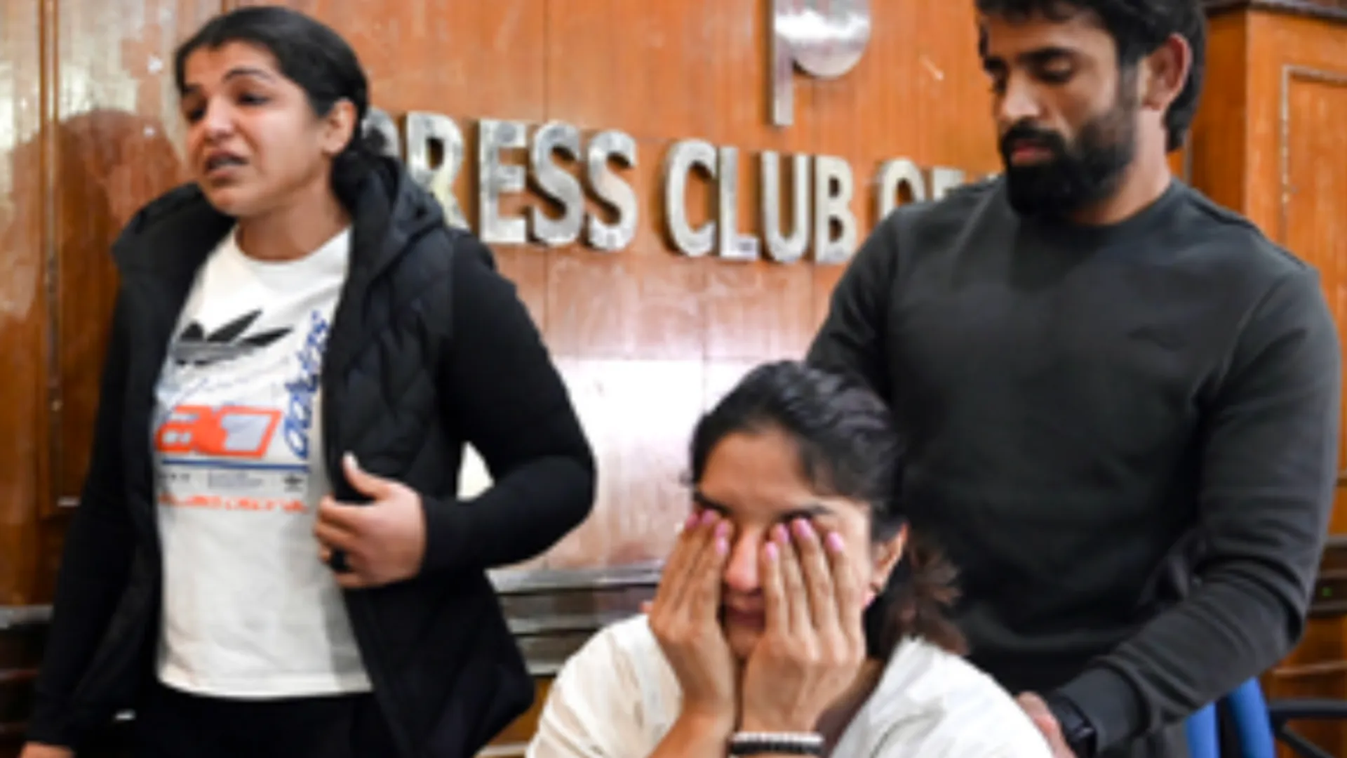 WRESTLER BAJRANG PUNIYA QUESTIONED ON CLEAN CHIT TO BRIJ BHUSHAN SHARAN SINGH IN POCSO