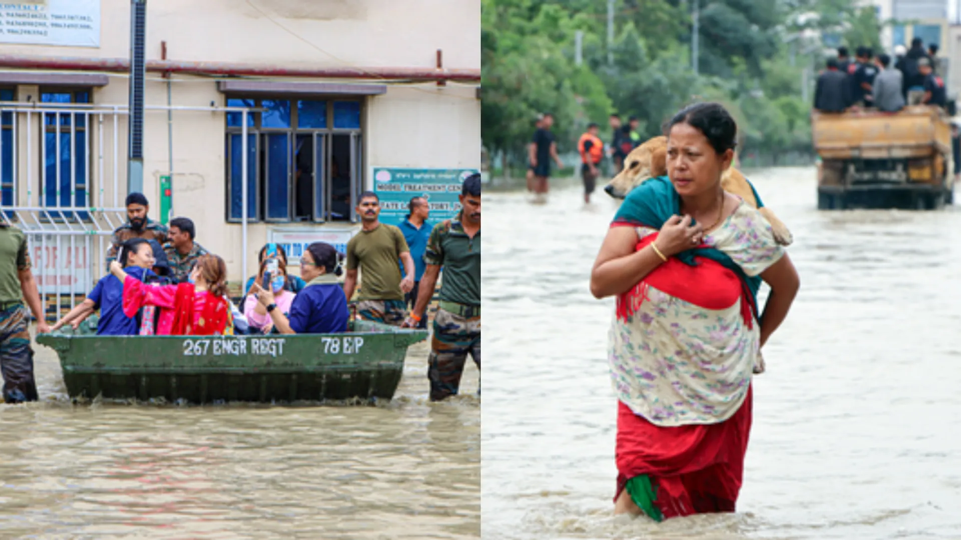 northeast flood assam arunachal pradesh megahlaya manipur affected by huge rain and landslides more than 30 people died