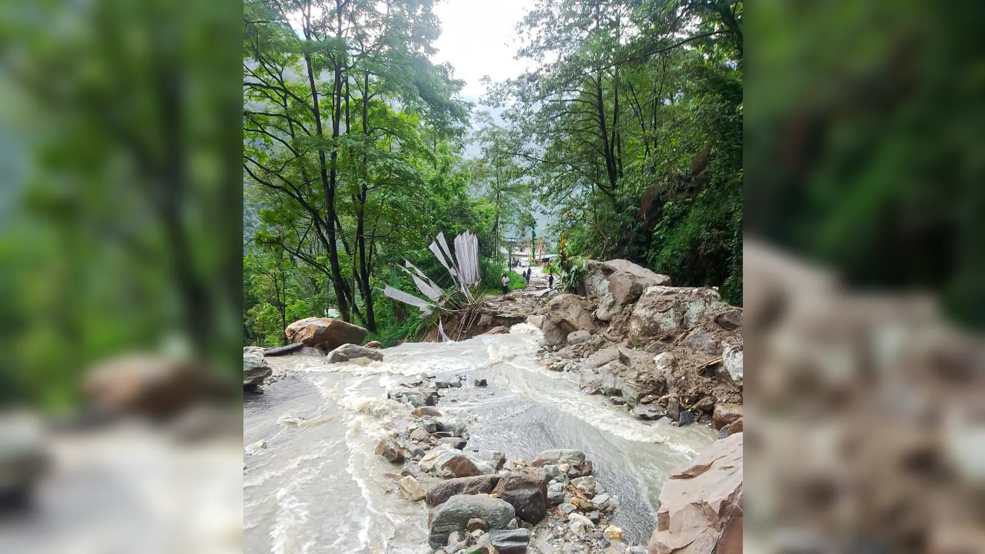 sikkiam rain, sikkim weather, sikkim flood, landslide in sikkim,