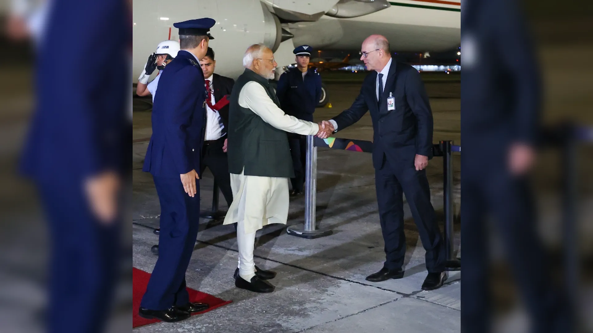modi visit brazil, PM Modi arrives in Brazil , PM Modo four-day visit