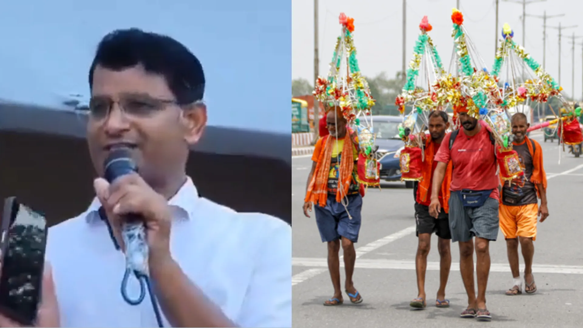 UP TEACHER BOOKED FOR RECITING POEM ON KANWAR YATRA HINDU OUTFITS PROTEST