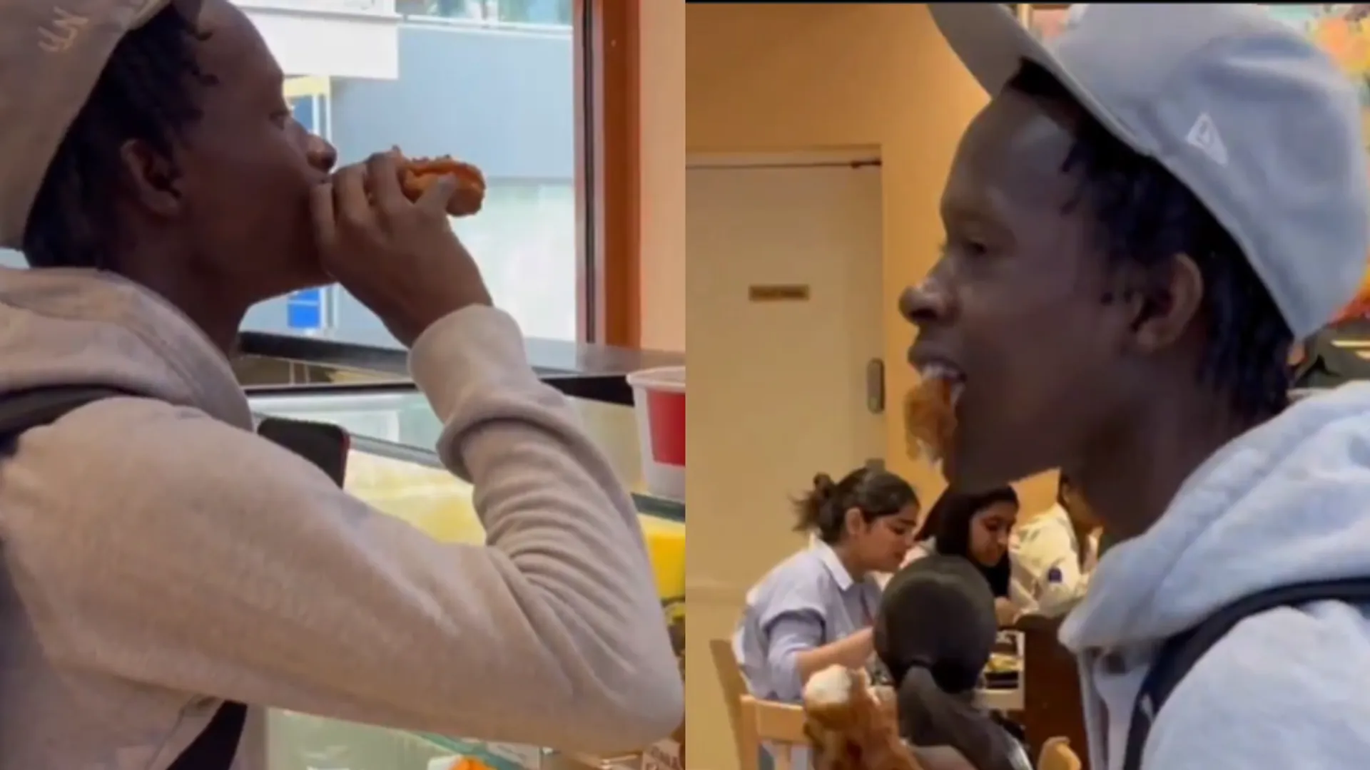 LONDON ISKCON TEMPLE RESTAURANT A MAN EAT CHICKEN INSIDE OUTRAGE AFTER VIDEO VIRAL