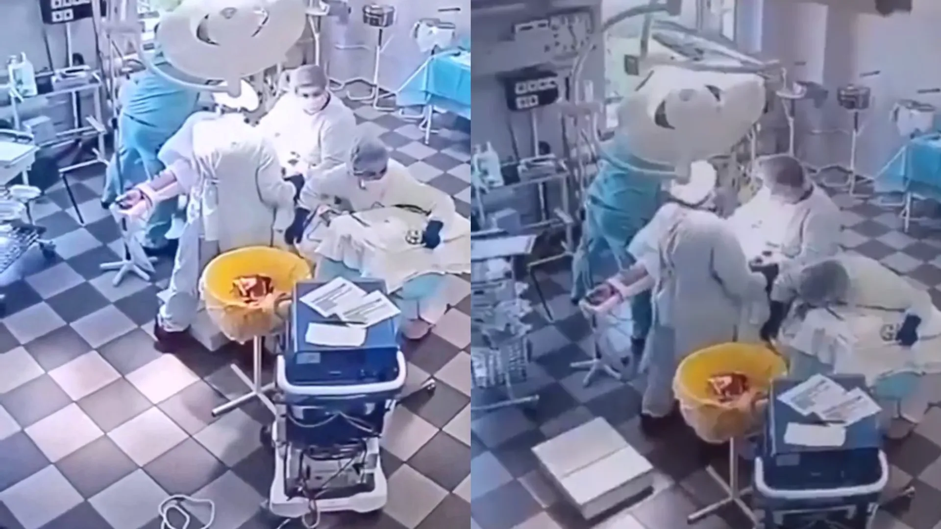 RUSSIA EARTHQUAKE DOCTORS KEEP CONTINUE SURGERY VIDEO VIRAL PRAISED ON SOCIAL MEDIA