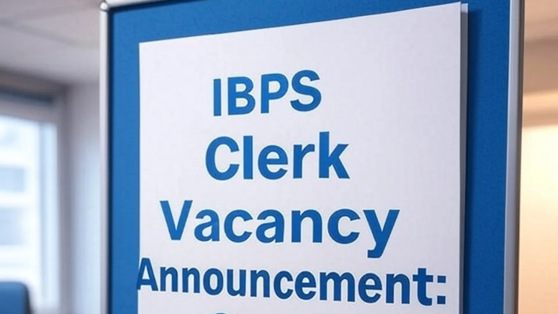 ibps clerk vacancy more than 10 thousands posts