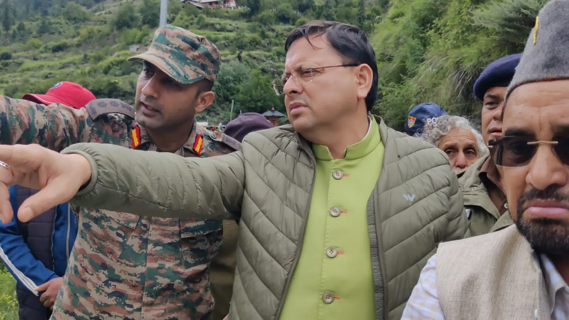 Pushkar singh dhami, Dharali, Uttarkashi cloudbursts, उत्तराखंड, पुष्कर सिंह धामी, धराली