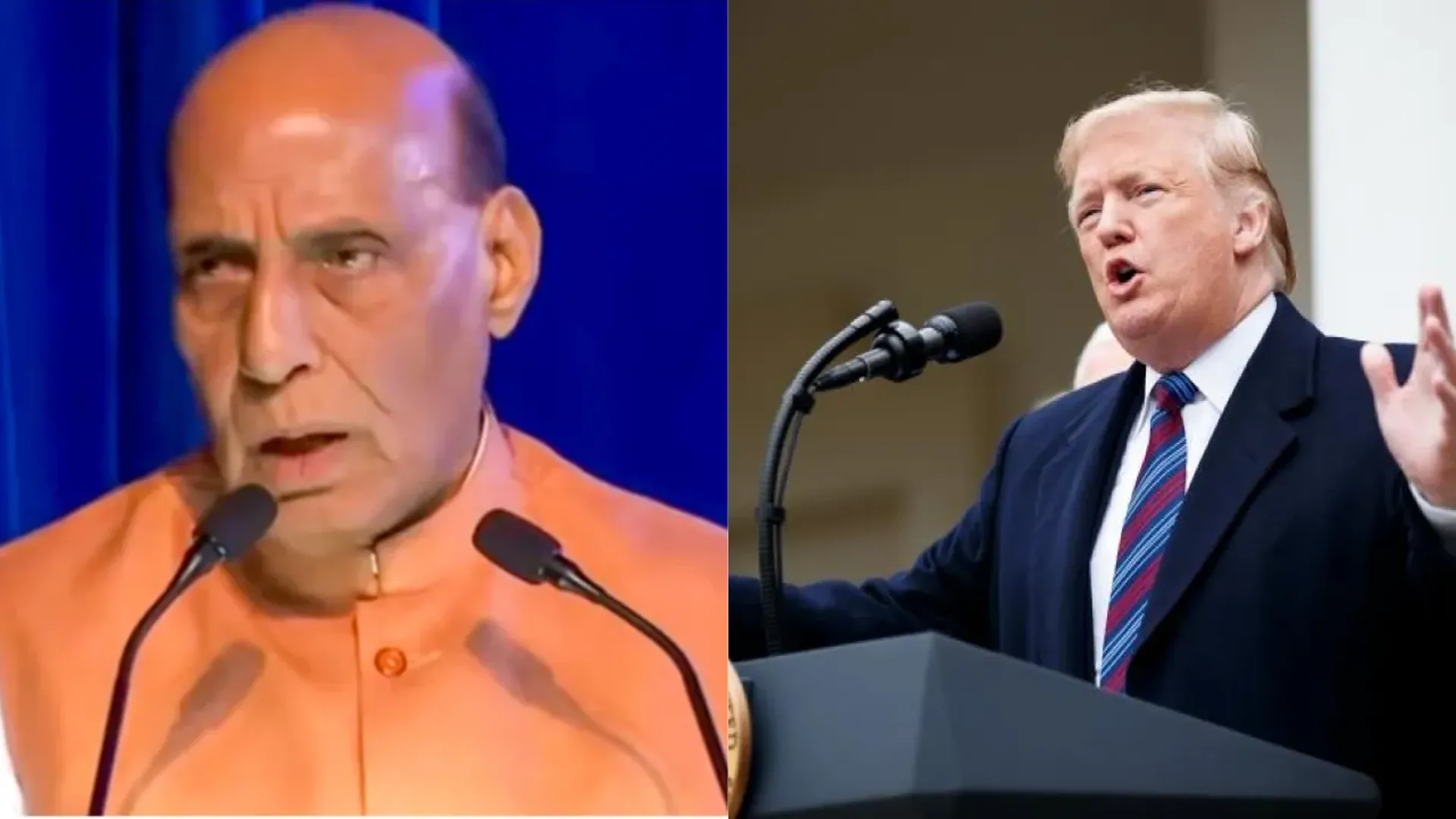 rajnath singh take a dig at trump said sabke boss is unable to accept india progress