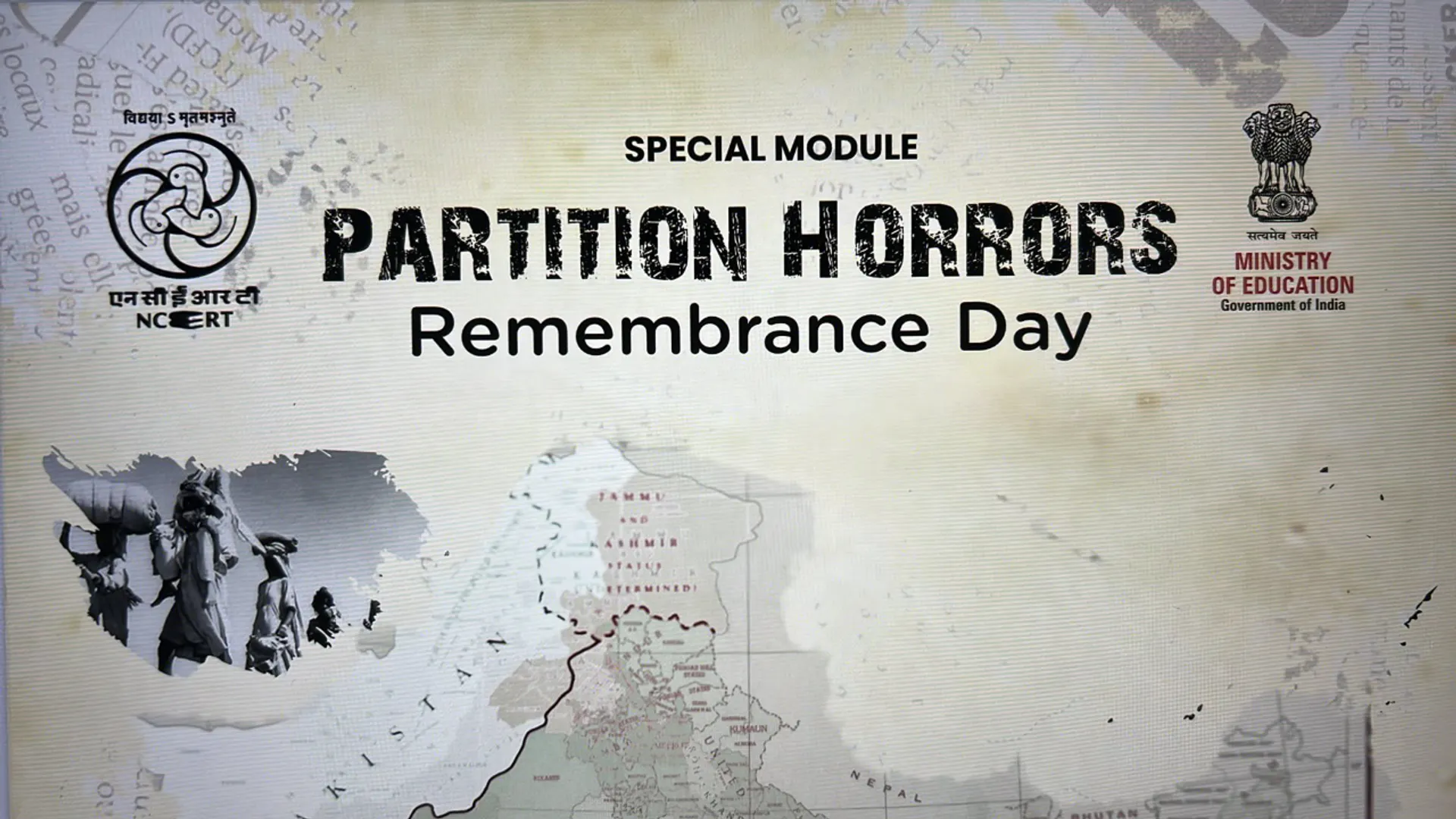 ncert partition horrors,  ncert modules,  ncert, congress,