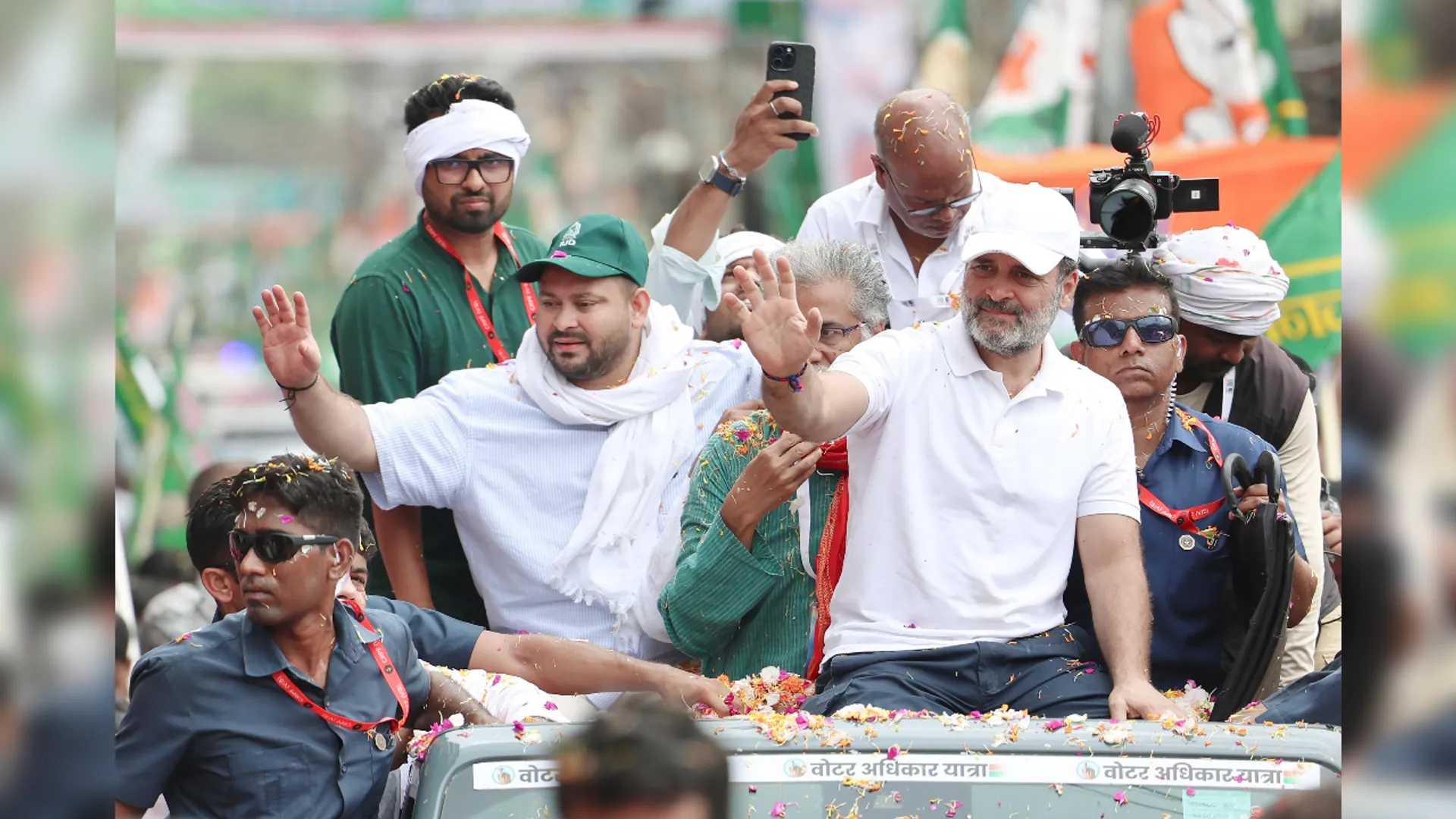 Tejashawi remark on rahul gandhi, voter adhikar yatra, bjp
