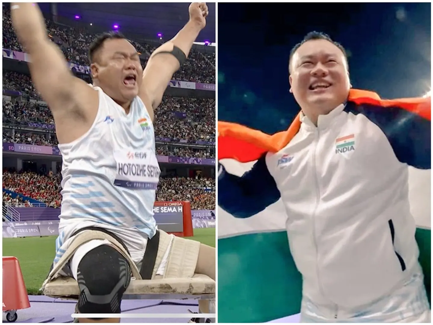 Havaldar Hokato Hotozhe Sema who lost his leg while fighting terrorists in Kashmir 22 years ago won medal at the Paris Paralympics 2024