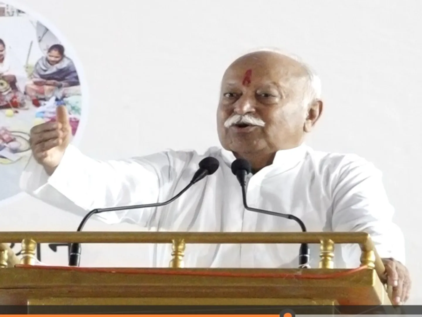 Rashtriya Swayamsevak Sanghi (RSS) chief Mohan Bhagwat says If population growth rate goes below 2.1, society will be destroyed
