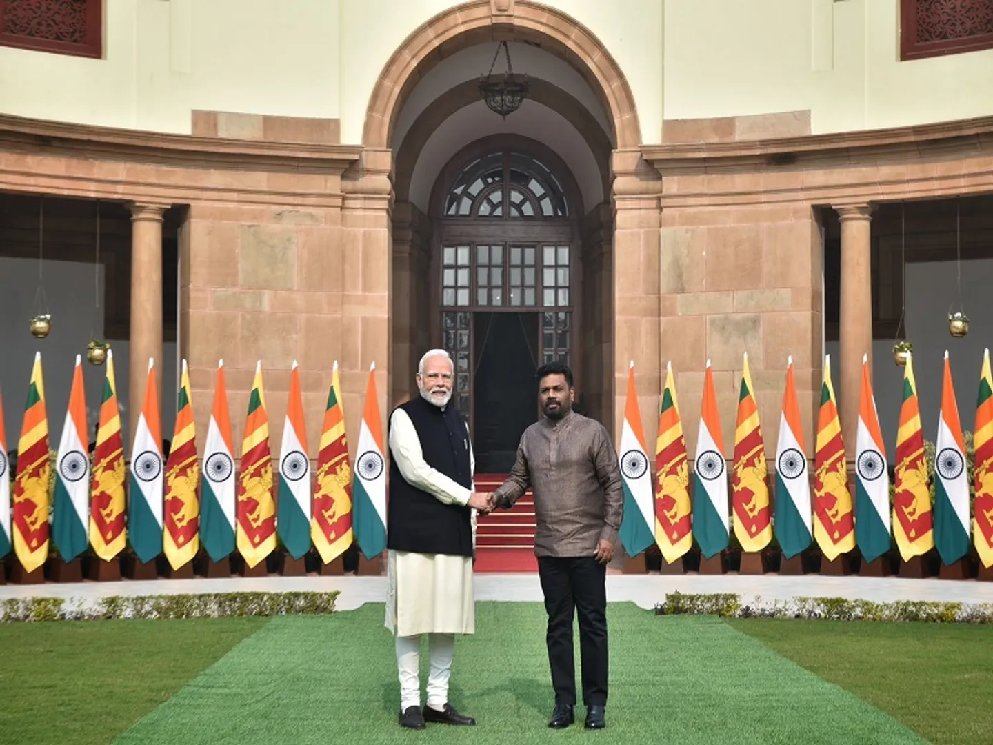 Lankan President Dissanayake With PM Narendra Modi