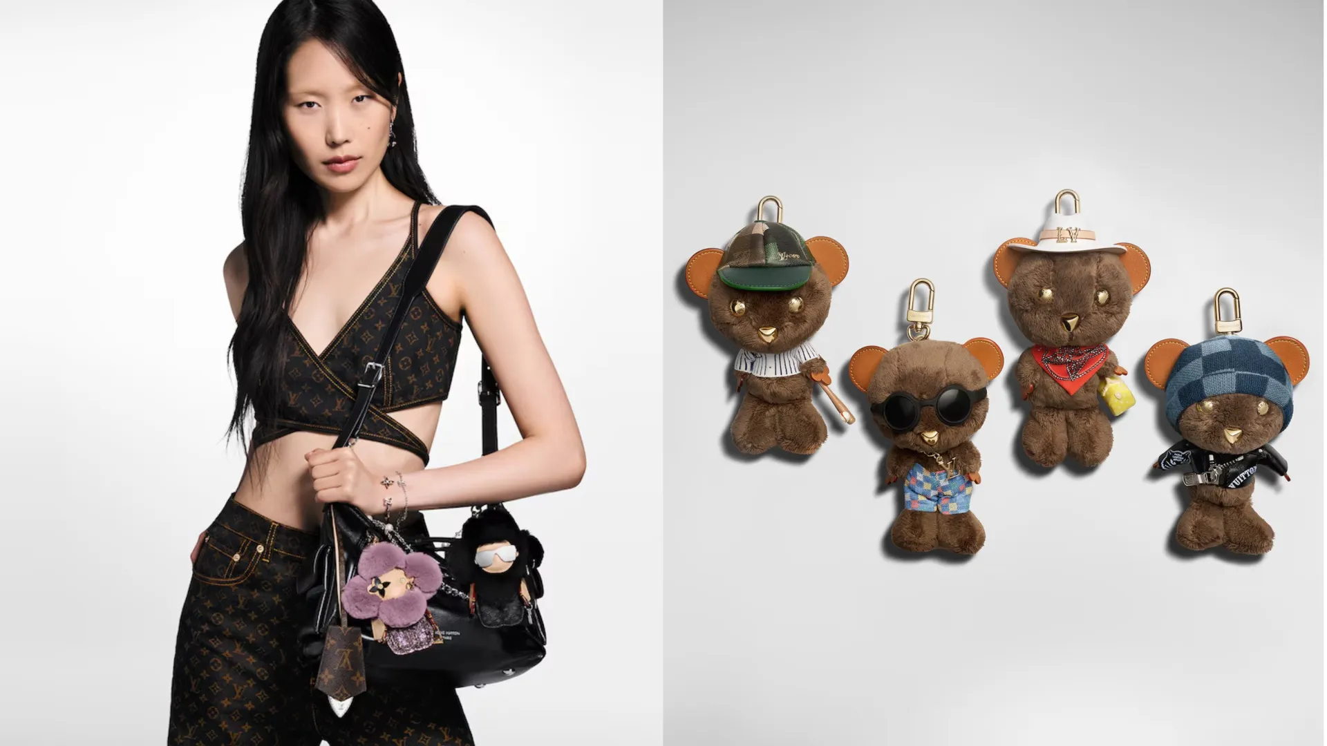 Vivienne Fashionista and Louis Bear Bag Charms