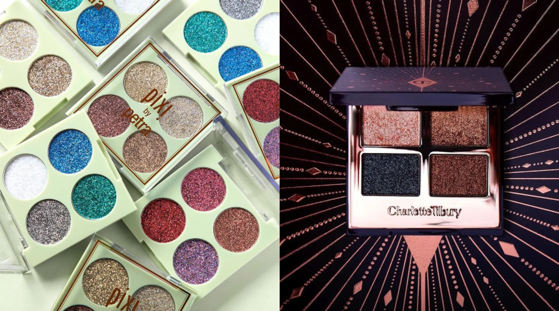 glittery eye palettes