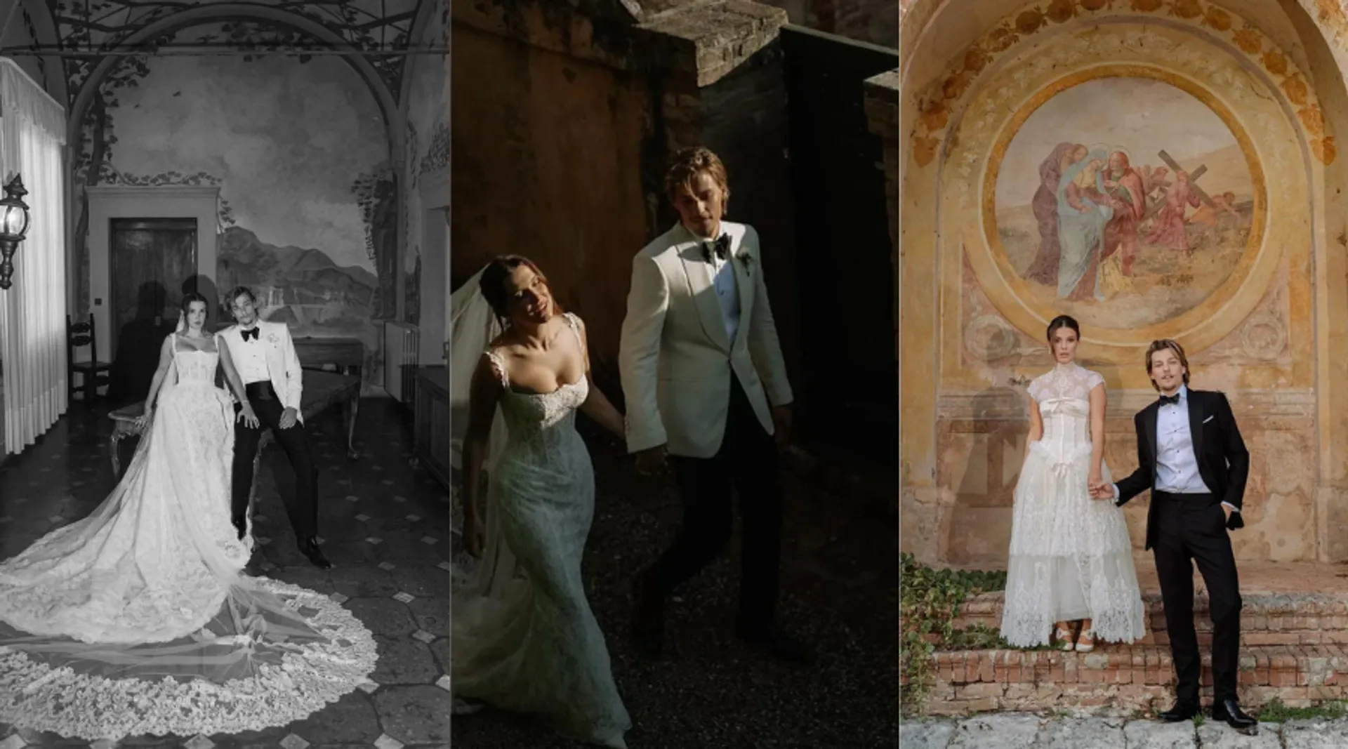  Millie Bobby Brown Wore 4 Different Dresses For Her Wedding To Jake Bongiovi   