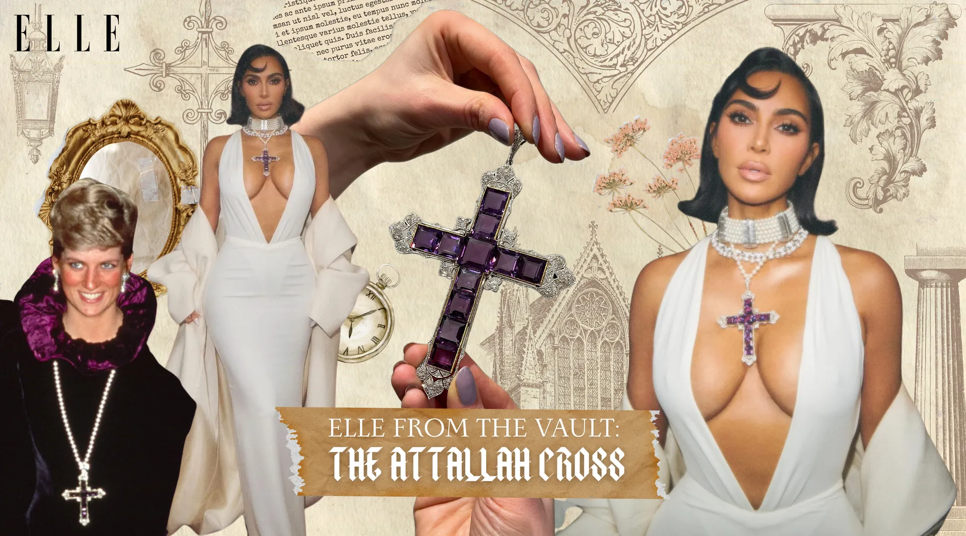 ELLEFromTheVault: The Attallah Cross Is Back All Thanks To Kim Kardashian’s Love For The Archives