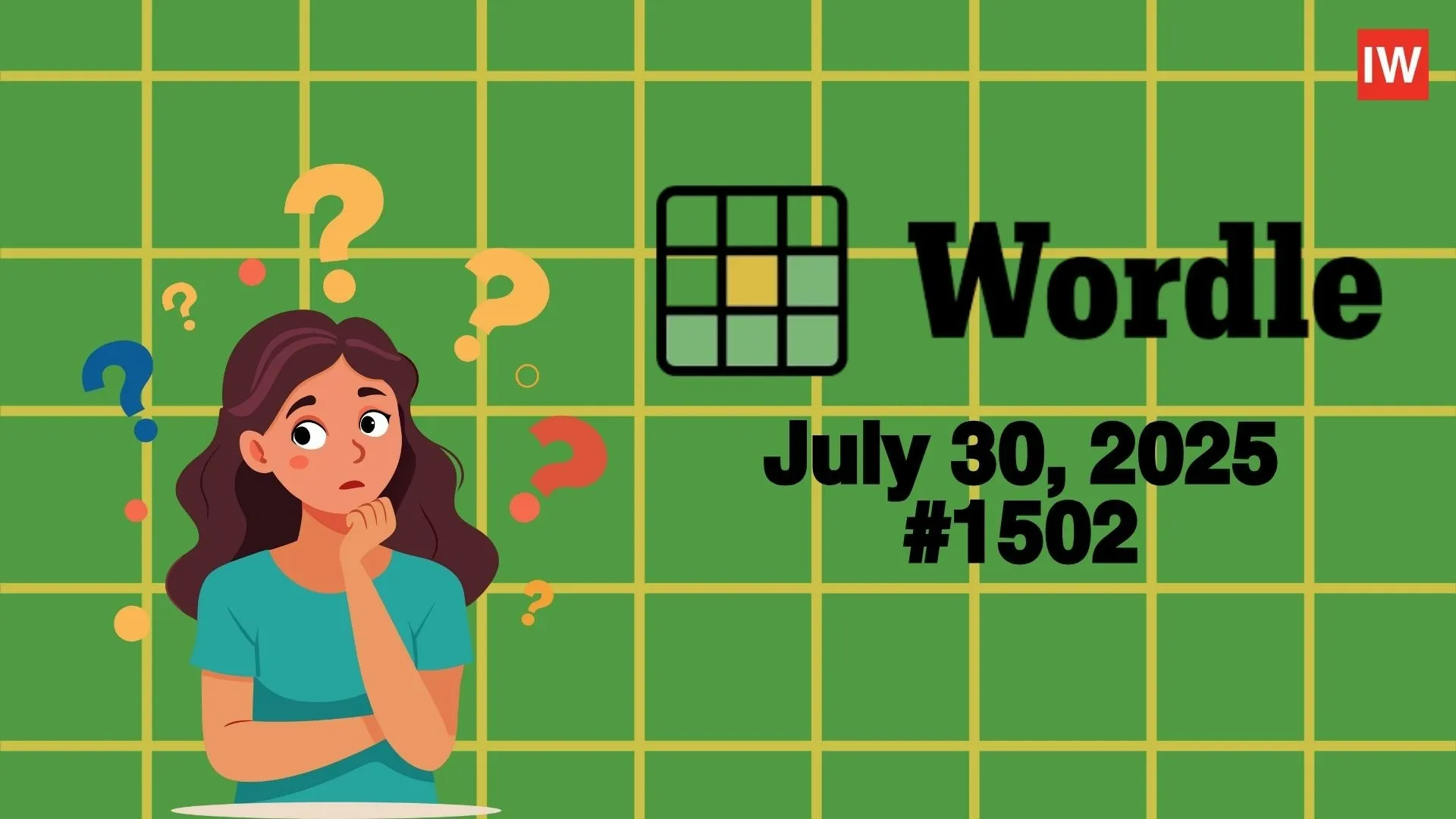 Today’s Wordle Clues and Answer Revealed July 30 2025