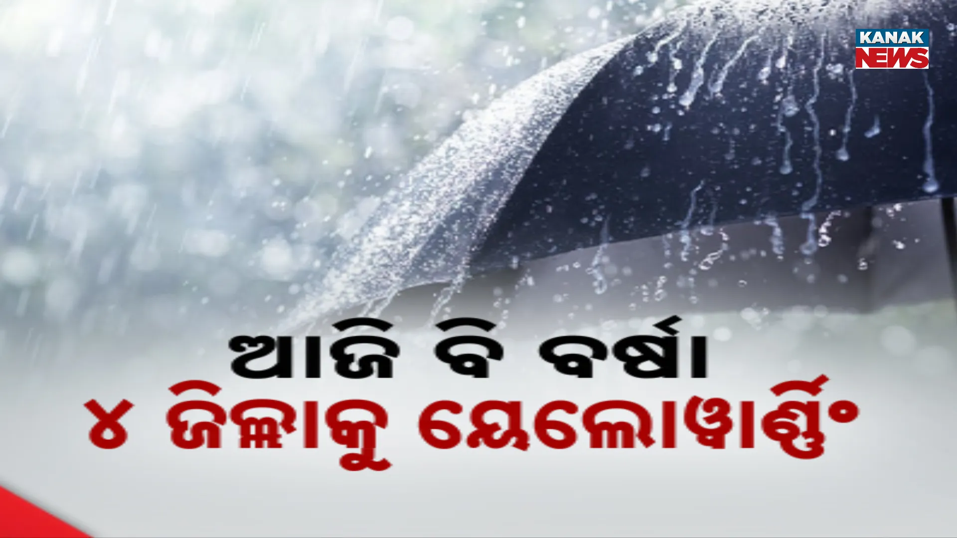 ଆଜି ବି ବର୍ଷା, ୪ ଜିଲ୍ଲାକୁ ୟେଲୋୱାର୍ଣ୍ଣିଂ