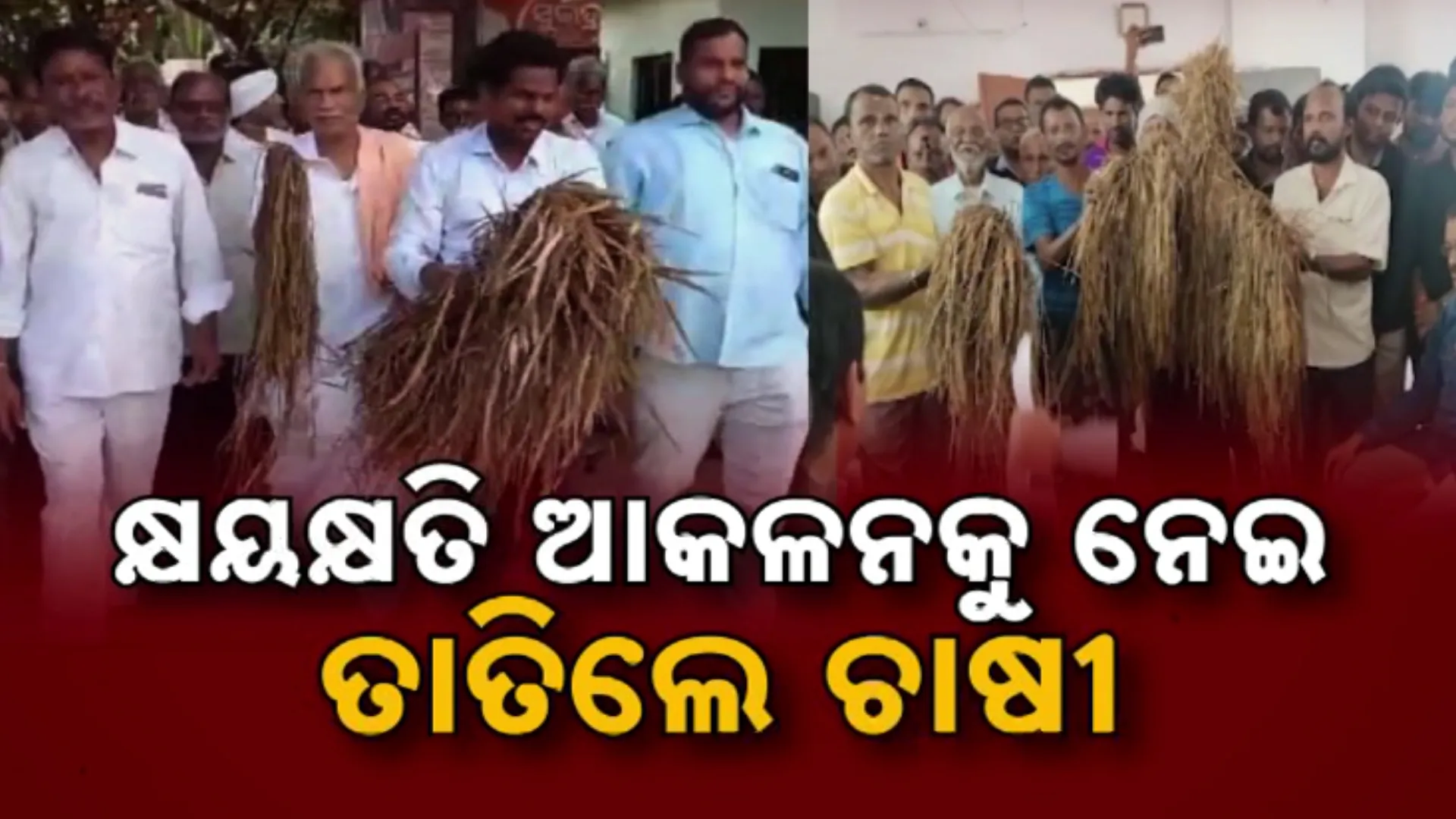 କ୍ଷୟକ୍ଷତି ଆକଳନକୁ ନେଇ ତାତିଲେ ଚାଷୀ