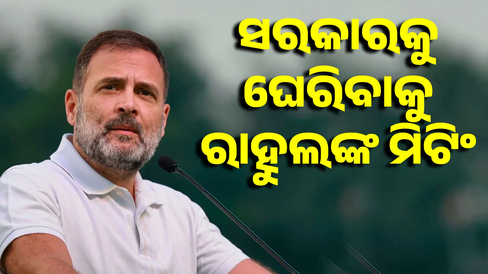 ସରକାରକୁ ଘେରିବାକୁ  ରାହୁଲ କଲେ ମିଟିଂ 