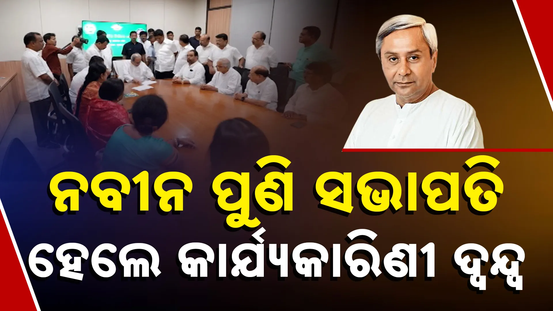 ନବୀନ ପୁଣି ସଭାପତି