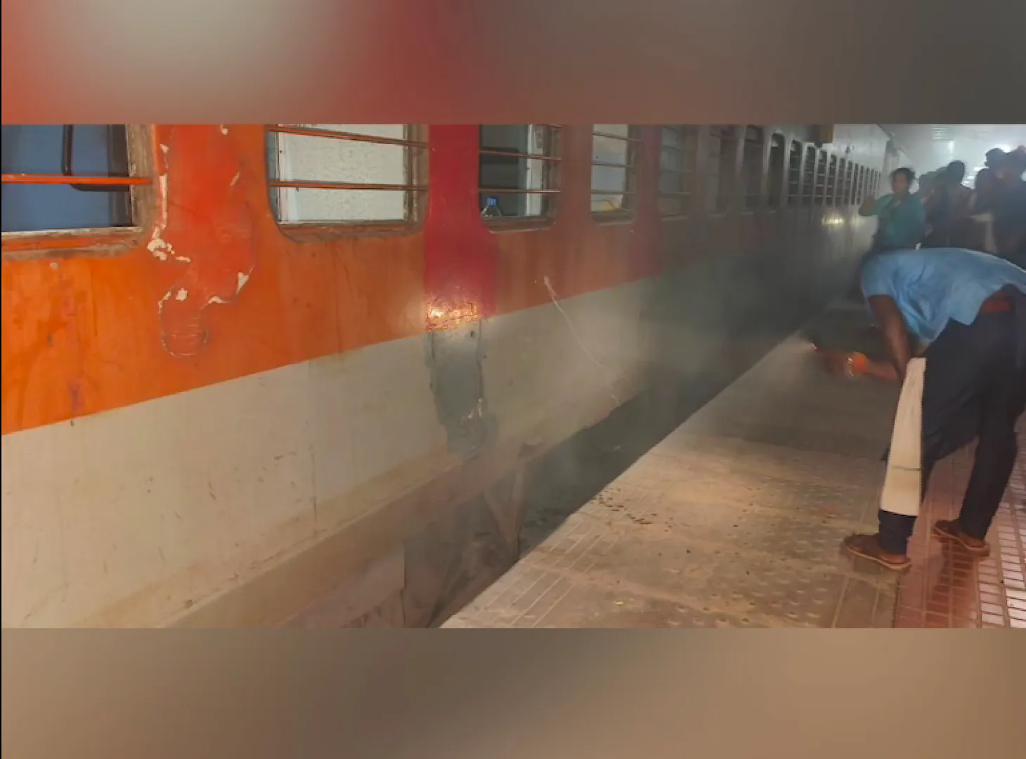 train fire
